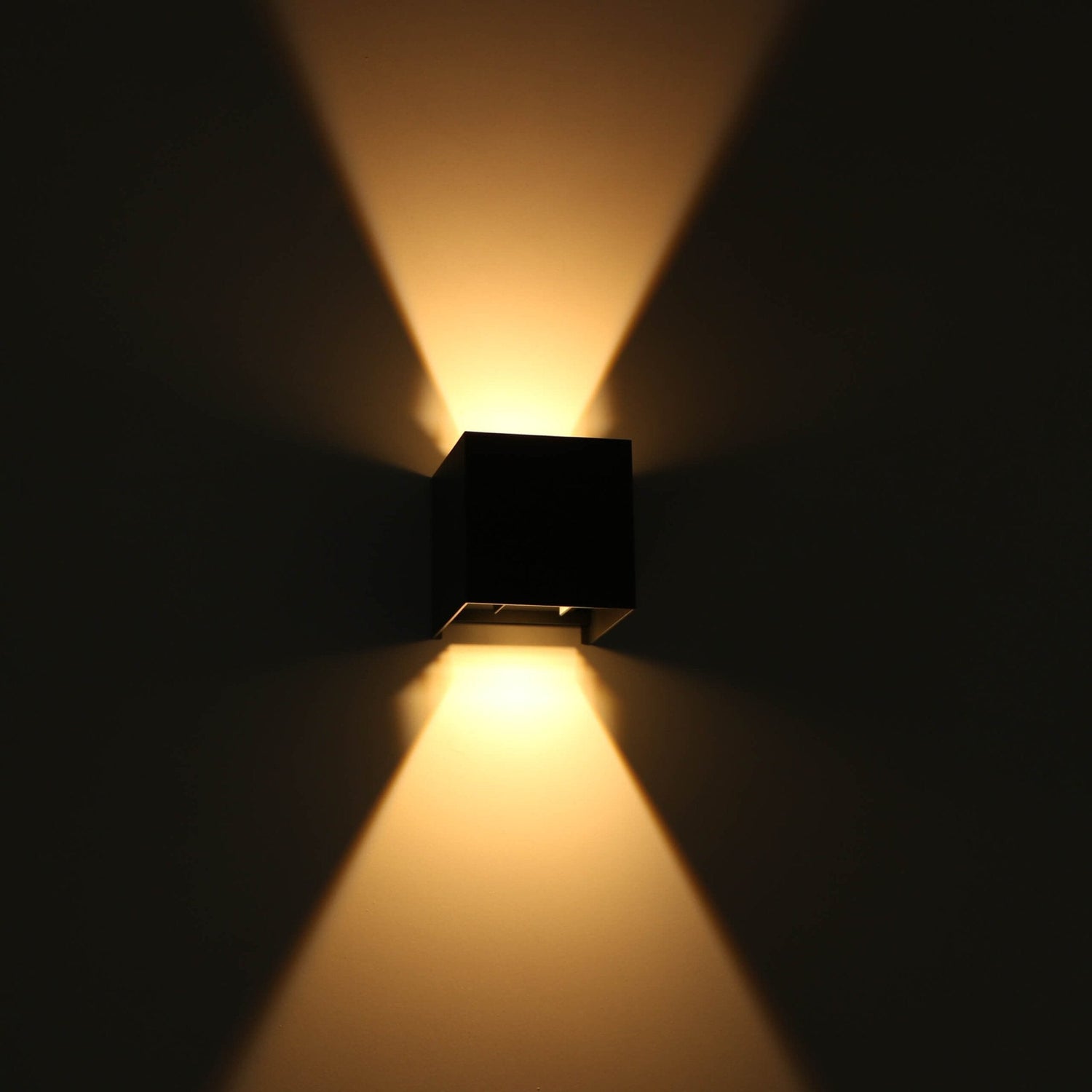 LED's Light Kubus LED Wandleuchte für außen - Up & Down Licht - IP65 - Anthrazit