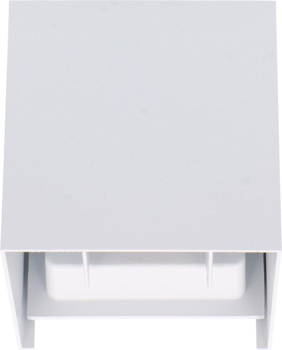 LED's Light Kubus LED Wandleuchte für den Außenbereich - Up & Down Licht - IP65 - Weiß