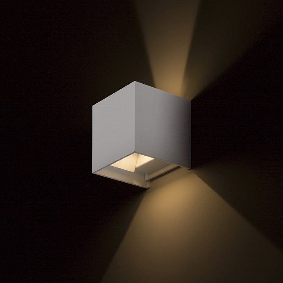 LED's Light Kubus LED Wandleuchte für den Außenbereich - Up & Down Licht - IP65 - Weiß