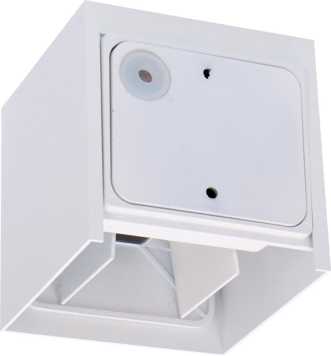 LED's Light Kubus LED Wandleuchte für den Außenbereich - Up & Down Licht - IP65 - Weiß