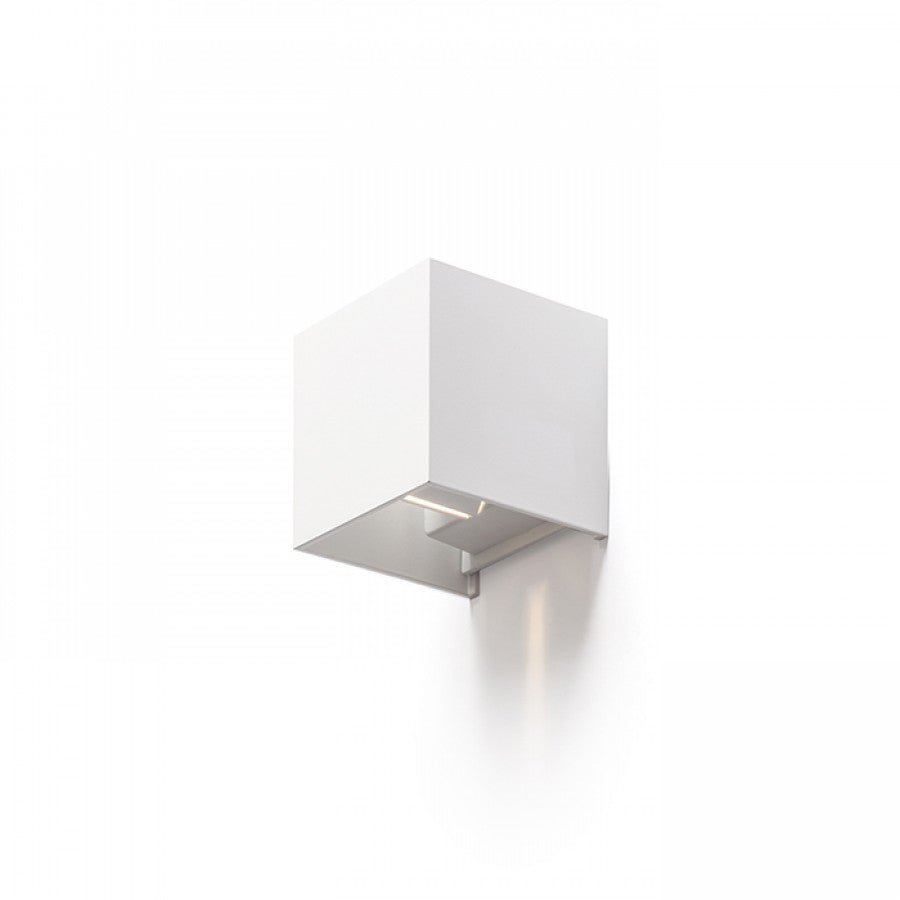 LED's Light Kubus LED Wandleuchte für den Außenbereich - Up & Down Licht - IP65 - Weiß
