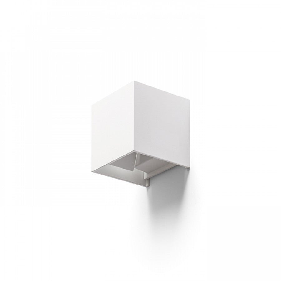 LED's Light Kubus LED Wandleuchte für den Außenbereich - Up & Down Licht - IP65 - Weiß