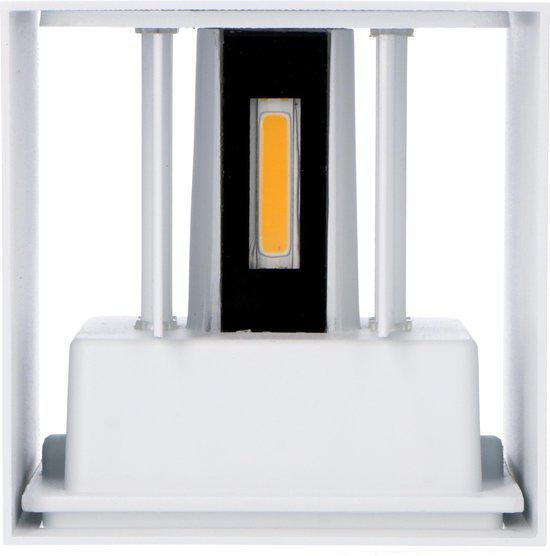 LED's Light Kubus LED Wandleuchte für den Außenbereich - Up & Down Licht - IP65 - Weiß
