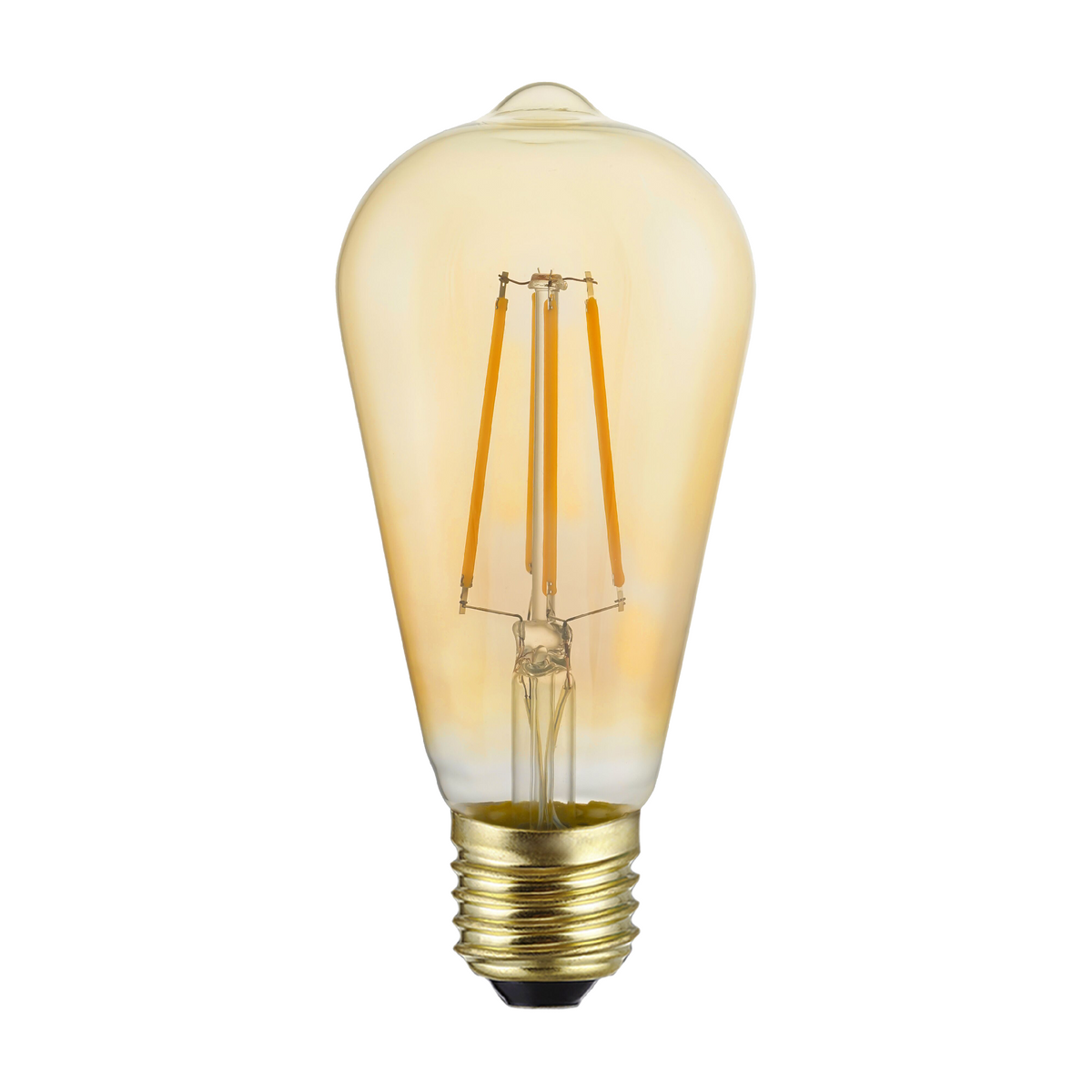 LED lamp, E27 ST64, Amber 2200K, 100 stuks, 230V