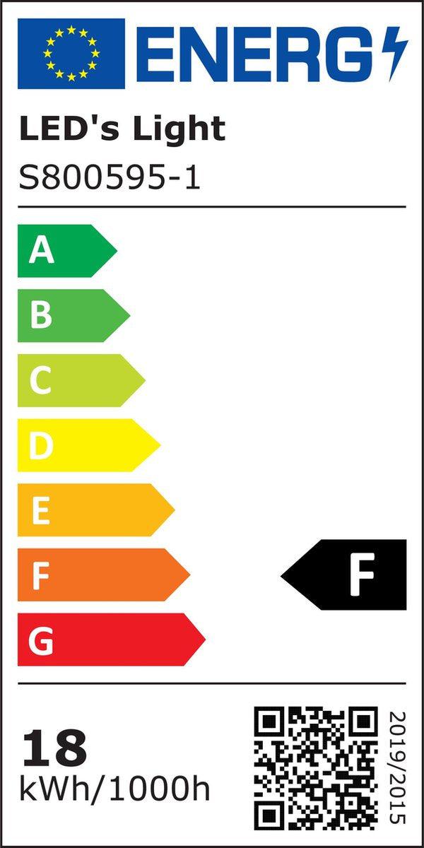 Runde LED-Deckenleuchte, kaltweiß 4000 K – 18 W, 1900 Lumen – Ø 37 cm, spritzwassergeschützt (IP44)