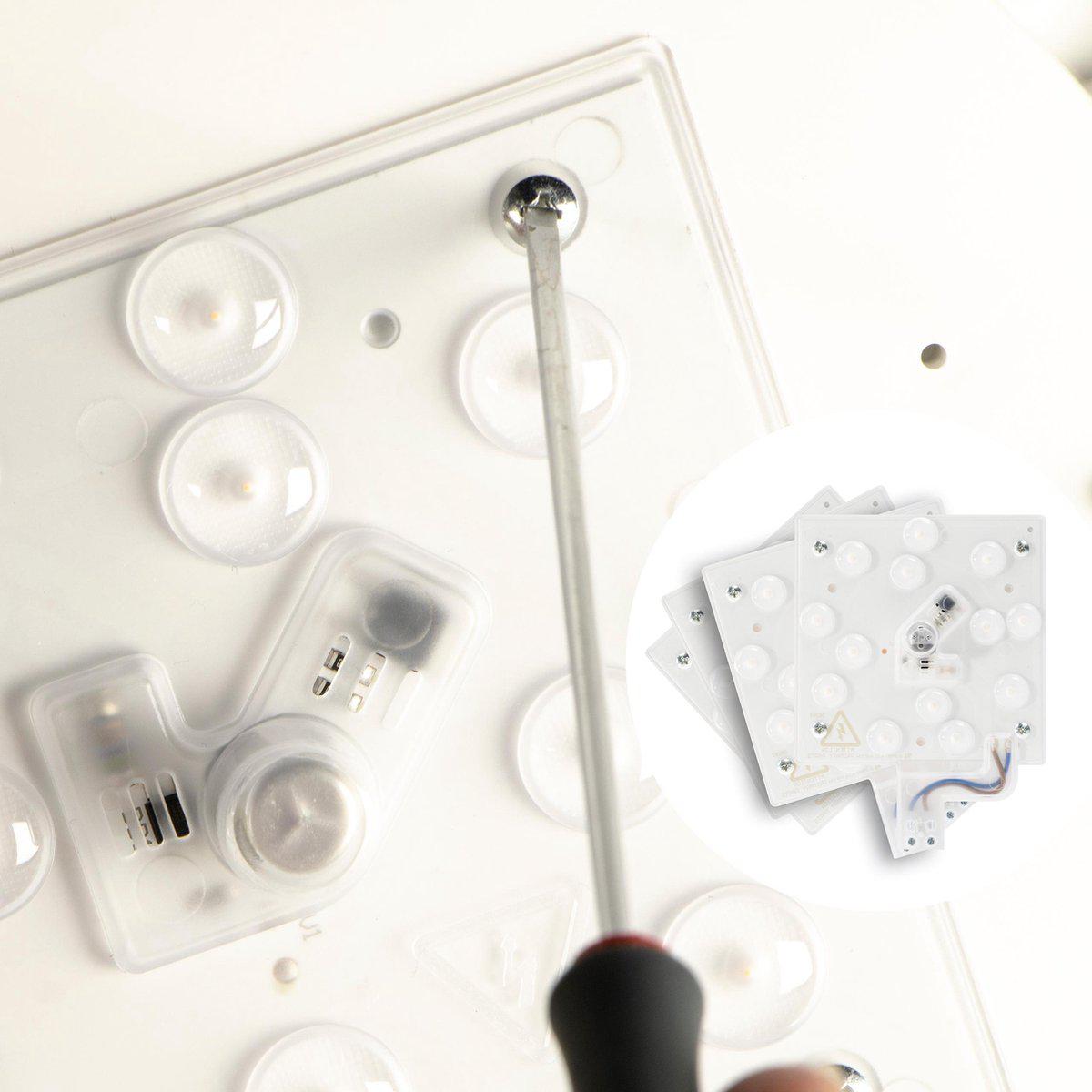 Runde LED-Deckenleuchte, kaltweiß 4000 K – 18 W, 1900 Lumen – Ø 37 cm, spritzwassergeschützt (IP44)