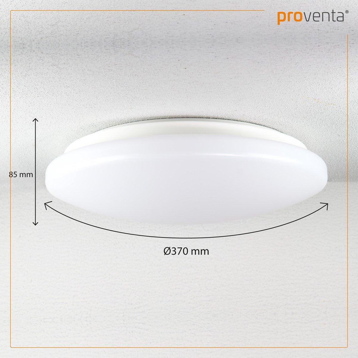 LED's Light Universal Ceiling Lamp 1600 - Suitable for bathroom IP44 - Warm white (3000K) - 37 cm