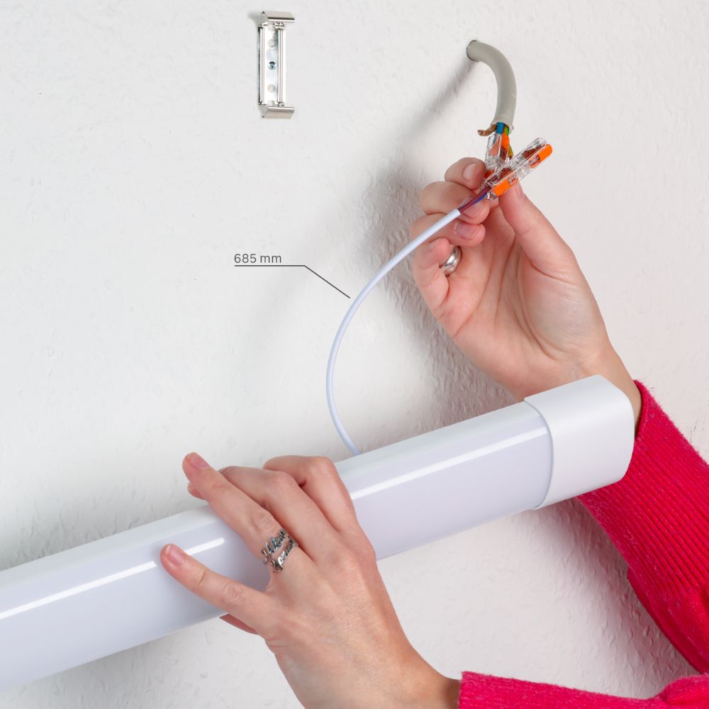 4er-Pack – LED-Leuchte, 150 cm, für den Innenbereich – Komplette LED-TL-Beleuchtung – 5160 lm