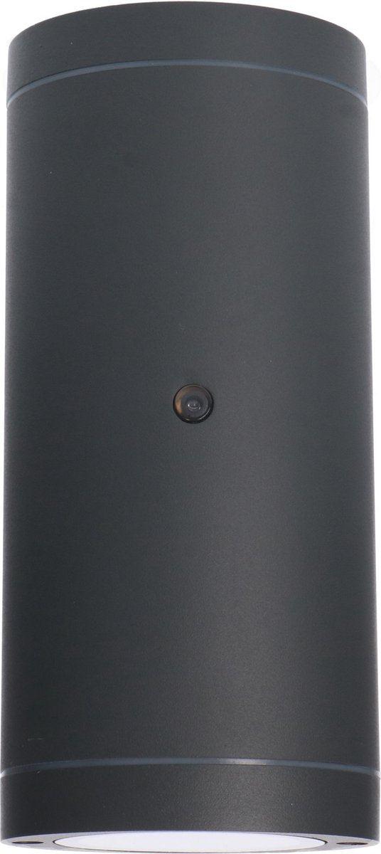 LED's Light Up & Down LED Outdoor Lamp with Sensor - IP44 Waterproof - GU10 Fitting - Venezia Model - Anthracite