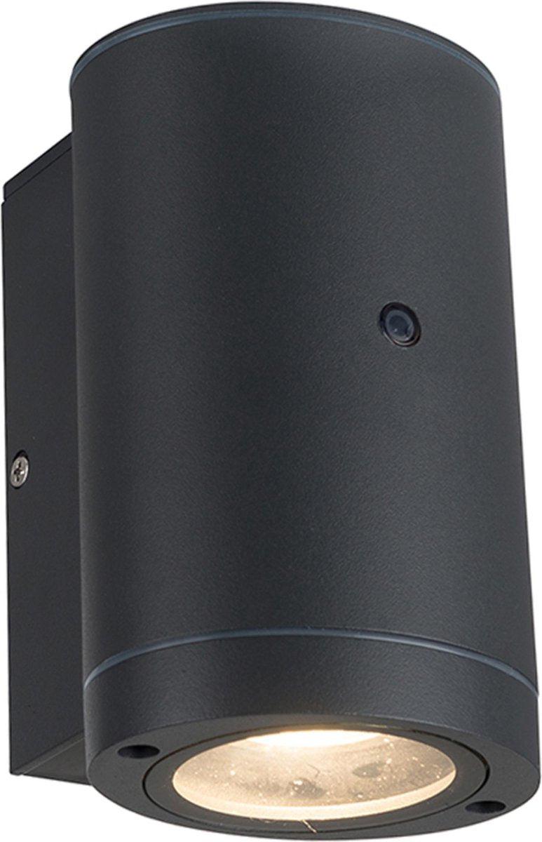 LED's Light LED Outdoor Lamp with Sensor - IP44 Waterproof - GU10 Fitting - Model Bari - Anthracite