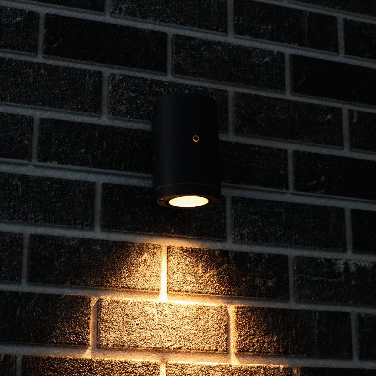 LED's Light LED Outdoor Lamp with Sensor - IP44 Waterproof - GU10 Fitting - Model Bari - Anthracite