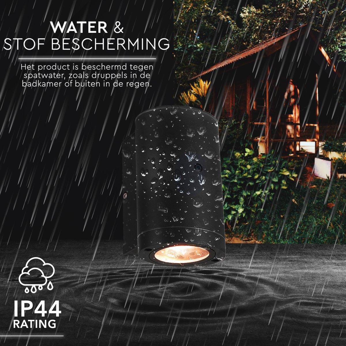 LED's Light LED Outdoor Lamp with Sensor - IP44 Waterproof - GU10 Fitting - Model Bari - Anthracite