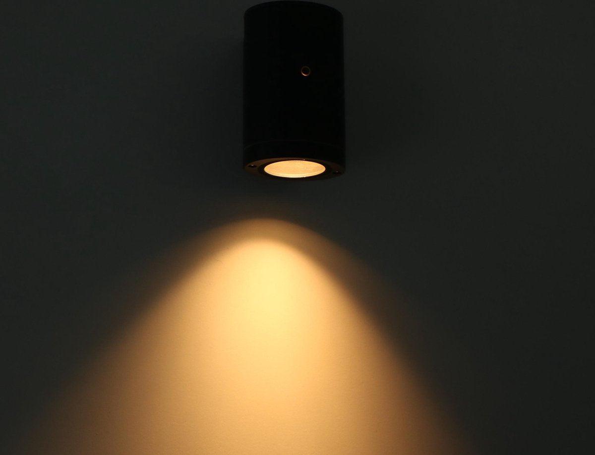 LED's Light LED Outdoor Lamp with Sensor - IP44 Waterproof - GU10 Fitting - Model Bari - Anthracite