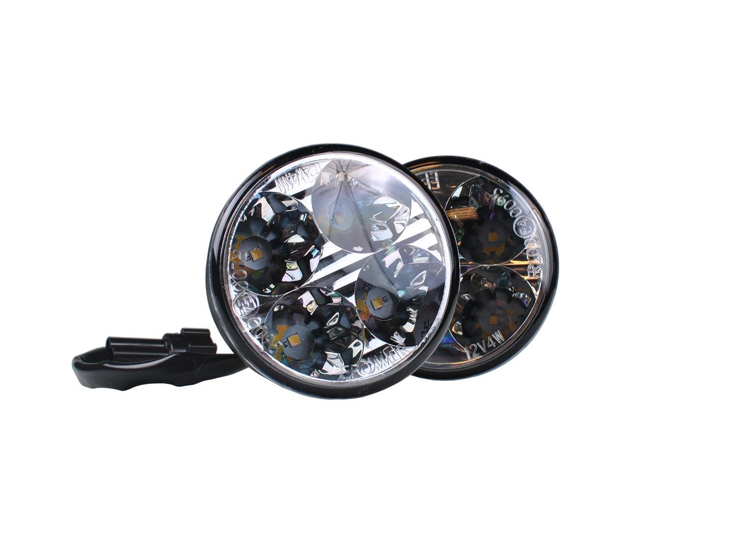 M-TECH LED dagrijverlichting set met ronde lampen voor betere zichtbaarheid op de weg