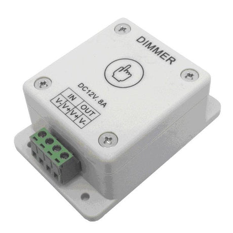 LED dimmer | PWM 12V/24V 8A | touch | opbouw - LEDPLANET.NL