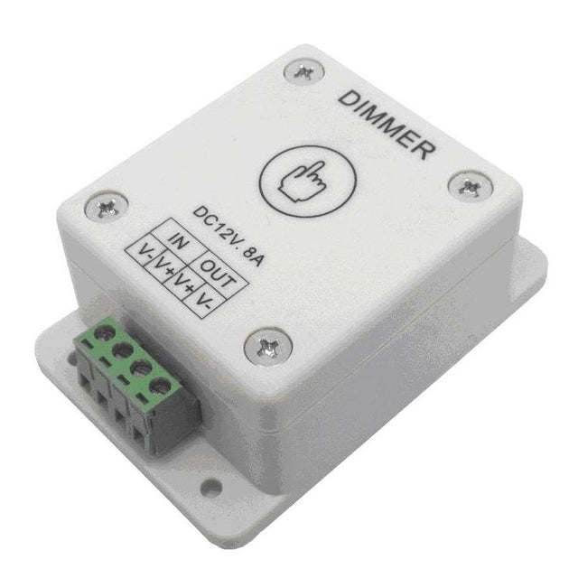 LED dimmer | PWM 12V/24V 8A | touch | opbouw - LEDPLANET.NL