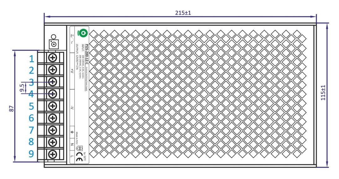 LED driver 12 Volt DC - 17A | 200 Watt | IP20 - binnenshuis - LEDPLANET.NL