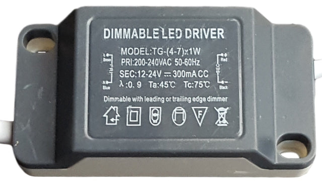 LED driver dimbaar | tbv downlighters 6W | met aansluitstekker - LEDPLANET.NL