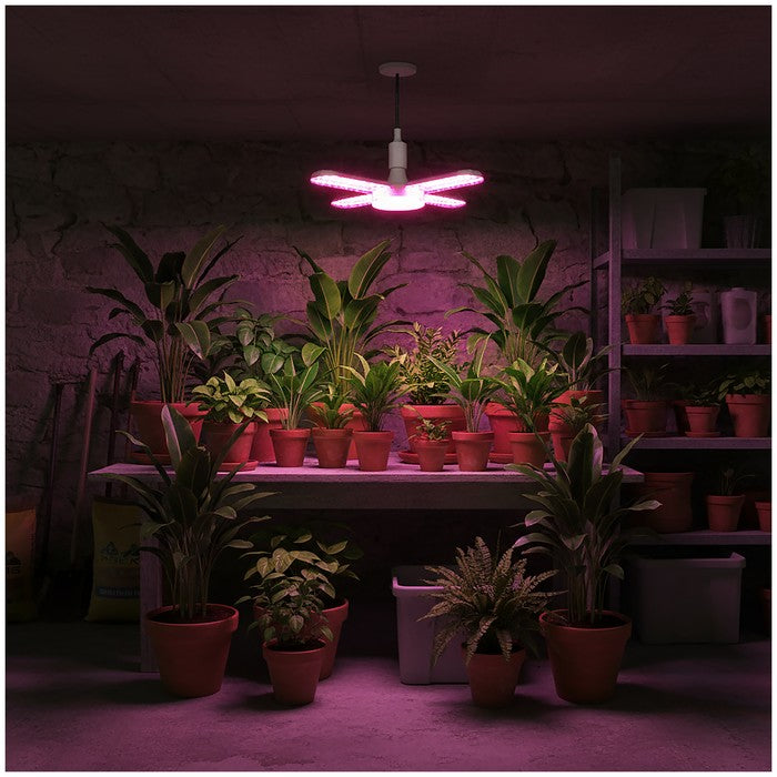 LED Kweeklamp E27 40W 1400lm - Groei & Bloei - 5 Koppen (4 Instelbaar) - 120° - IP20 - 230V