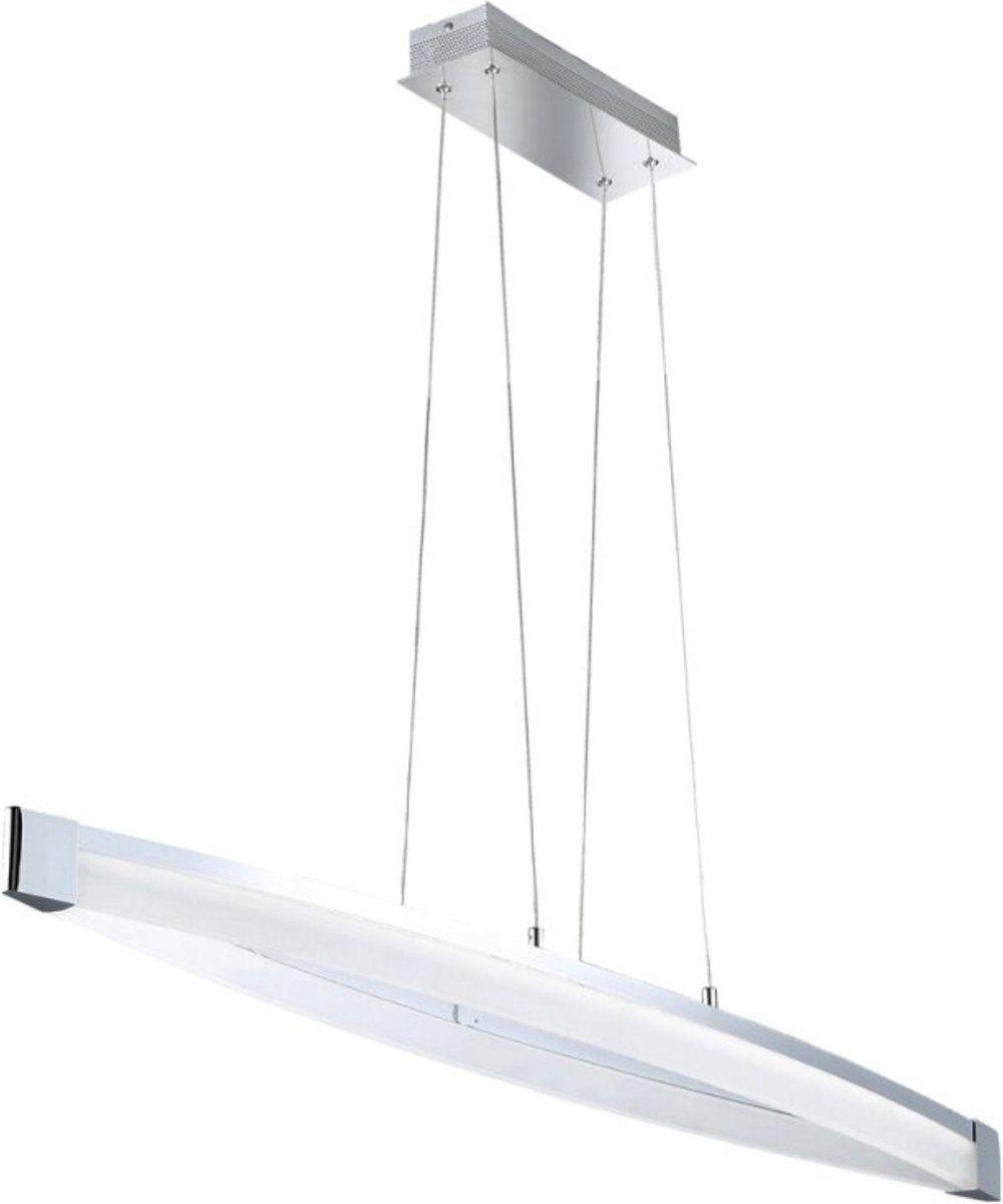 LED Pendelleuchte V linear - Dimmbares warmweißes Licht - Höhenverstellbar - Silber