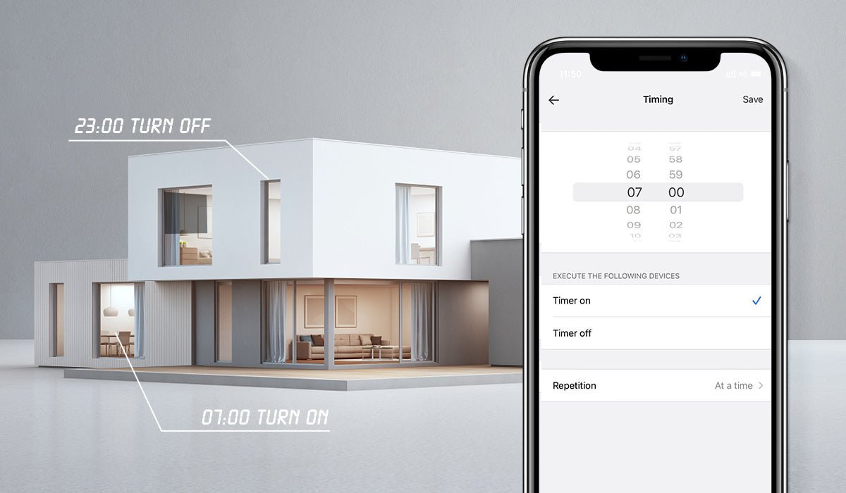 LED kaarslamp E14 smart met Aigostar app voor slimme timers en verlichtingregeling