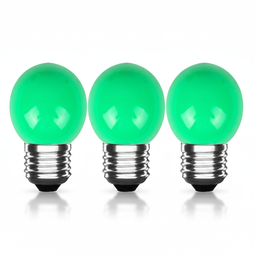 LED lamp bulb E27 groen 3-pack met energiezuinige verlichting voor sfeervolle ruimtes