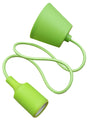 LED lamp DIY | pendel hanglamp - strijkijzer snoer | E27 siliconen fitting | appeltjes groen - LEDPLANET.NL