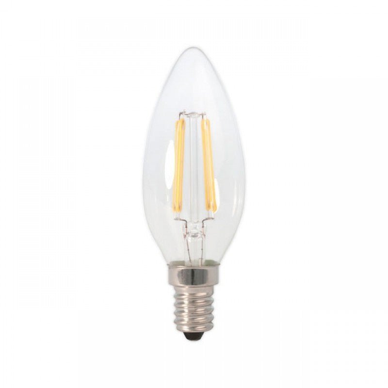 LED lamp E14 | kaarslamp C35 | 2W=20W | daglichtwit filament 6500K | dimbaar - LEDPLANET.NL