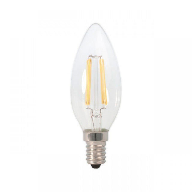 LED lamp E14 | kaarslamp C35 | 2W=20W | daglichtwit filament 6500K | dimbaar - LEDPLANET.NL