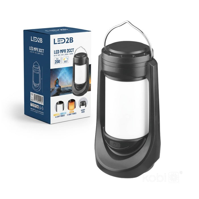 LED Accu Lantaarn 200lm 3000K IP44 geschikt voor kamperen
