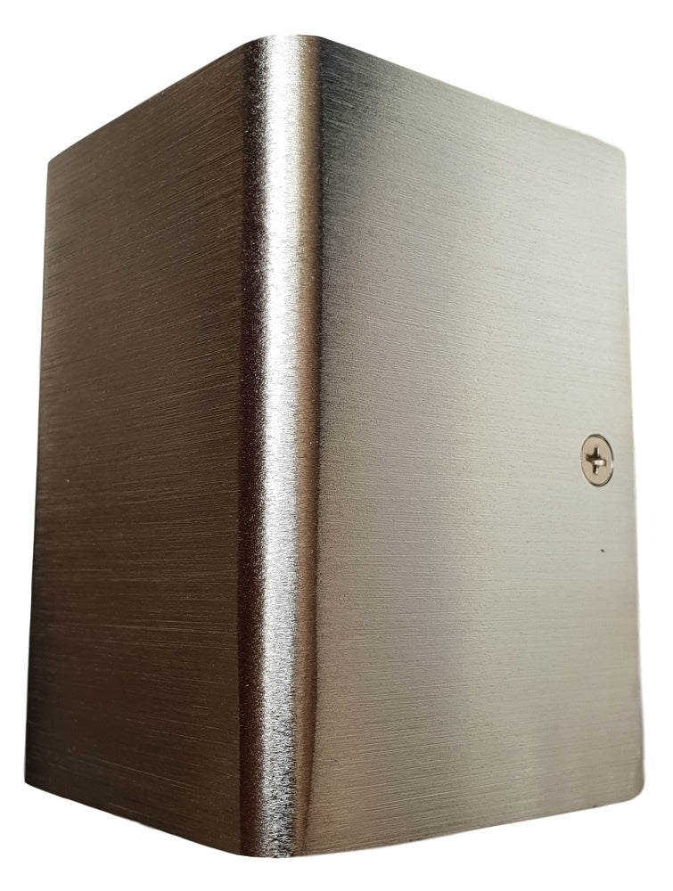 LED lampen | wandspot 2 - zijdig sfeerlicht | 3W 3000K | 7 x 10cm rvs geborsteld - LEDPLANET.NL