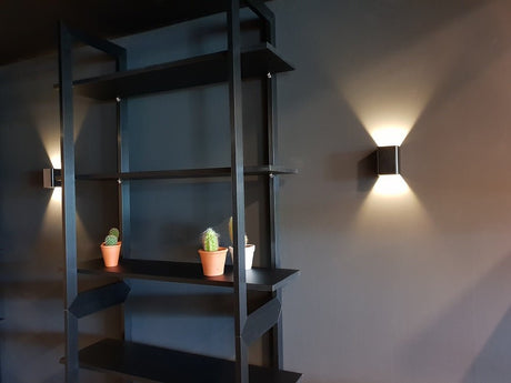 LED lampen | wandspot 2 - zijdig sfeerlicht | 3W 3000K | 7 x 10cm rvs geborsteld - LEDPLANET.NL