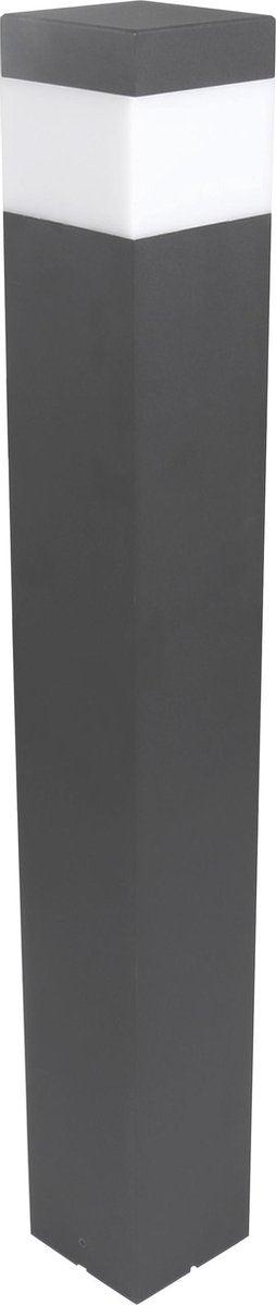 LED Lamppost Matte with E27 fitting - IP44 - Sora - 76 cm - Gray