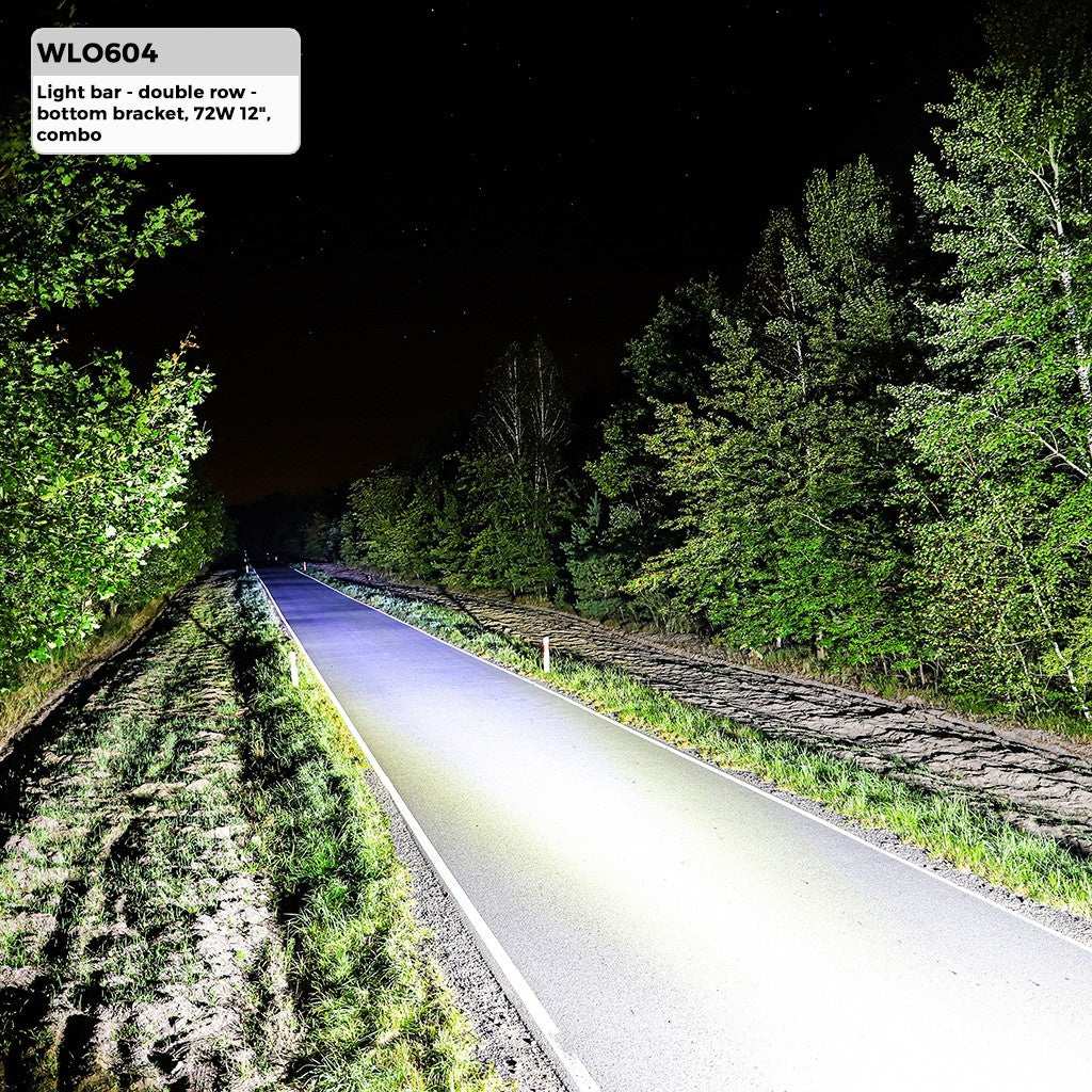 LED light BAR 12" 72W (24x3W Osram) | schijnwerper 12V & 24V combo | offroad 6000K - IP67 - LEDPLANET.NL