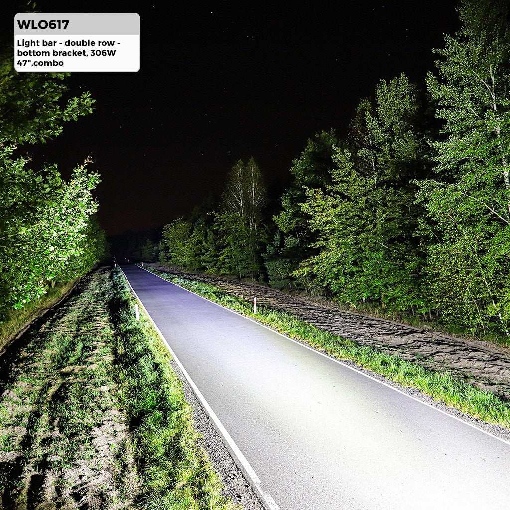 LED light BAR 47" 306W (102x3W Osram) | schijnwerper 12V & 24V combo | offroad 6000K - IP67 - LEDPLANET.NL