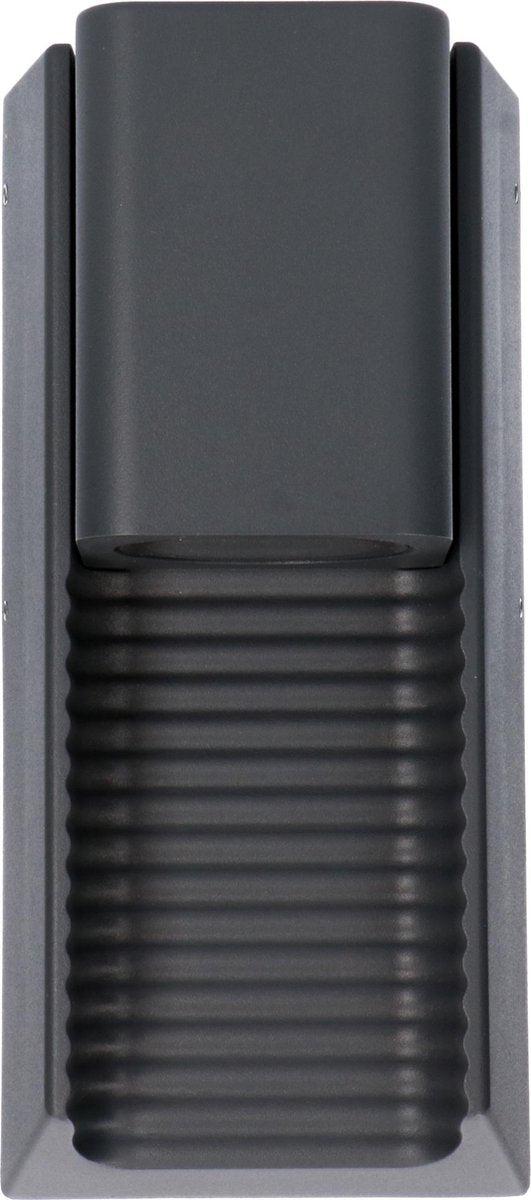 LED outdoor wall lamp with GU10 fitting - Stripes - Rimini - IP44 - Anthracite