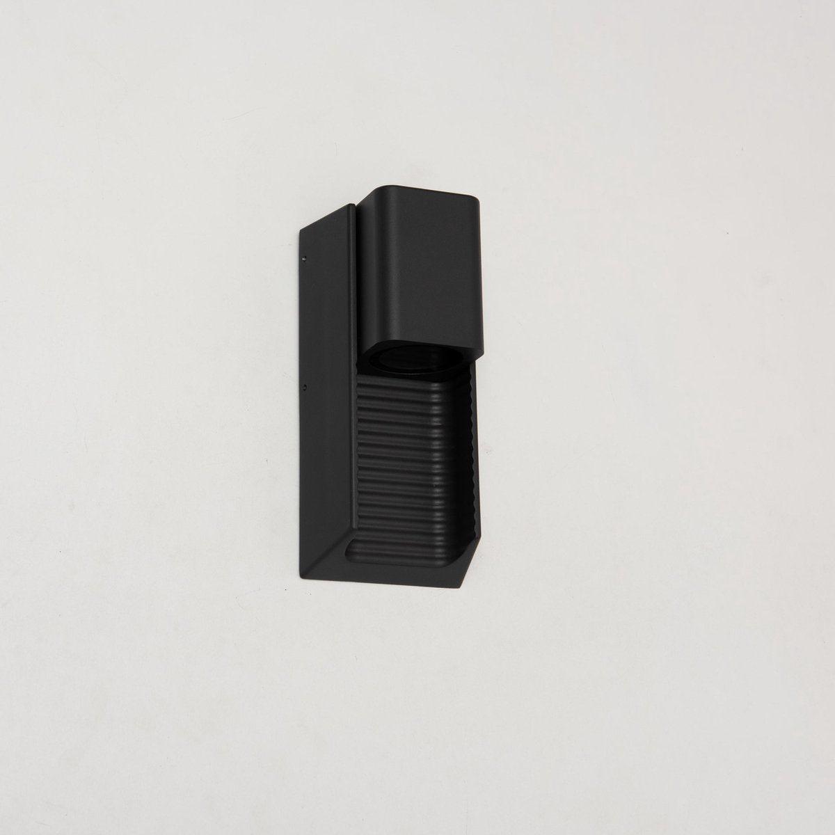 LED outdoor wall lamp with GU10 fitting - Stripes - Rimini - IP44 - Anthracite