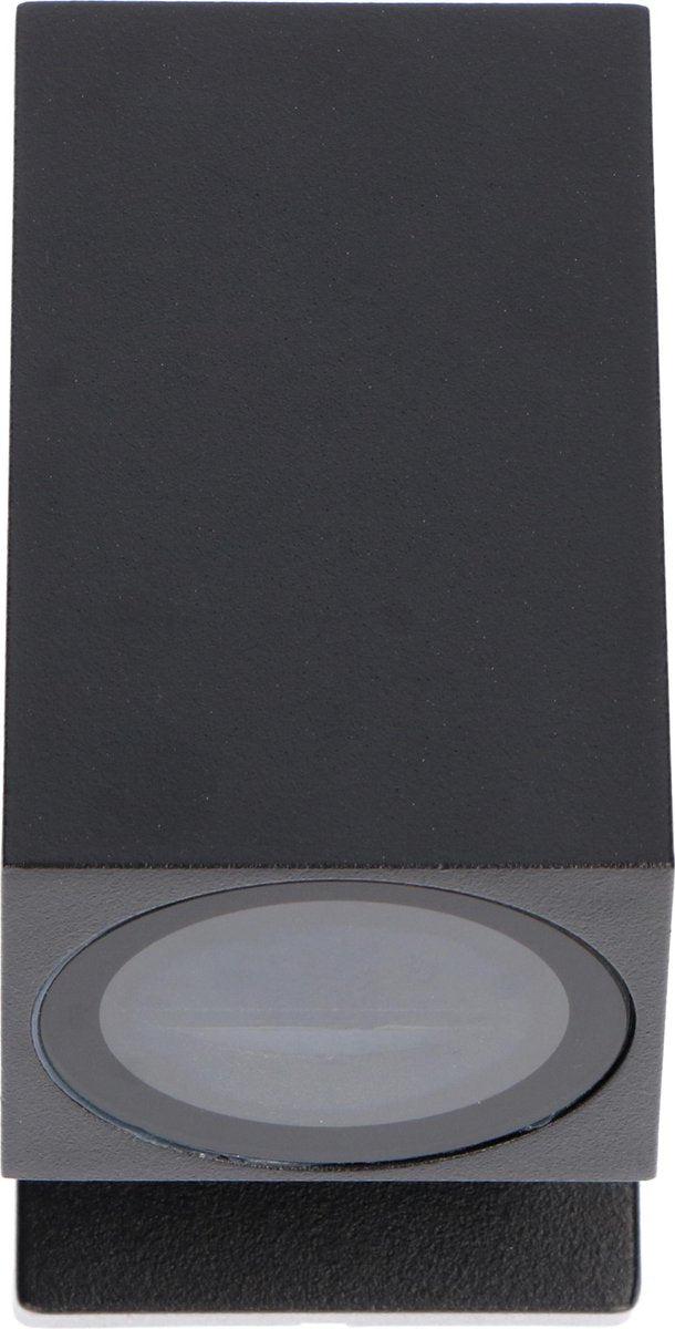 LED's Light Schwenkbare LED-Außenleuchte - GU10-Fassung - IP44 - Schwarz - Modell Lucca
