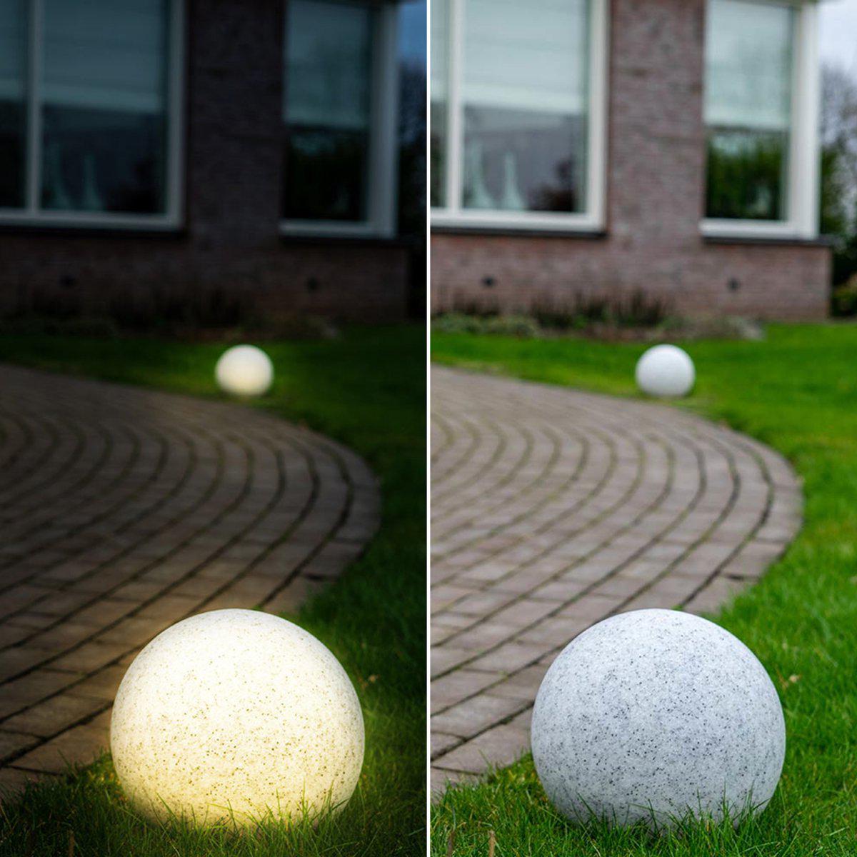 LED Path Lighting Stone 20 cm with sensor - Automatic on and off - IP65 Waterproof