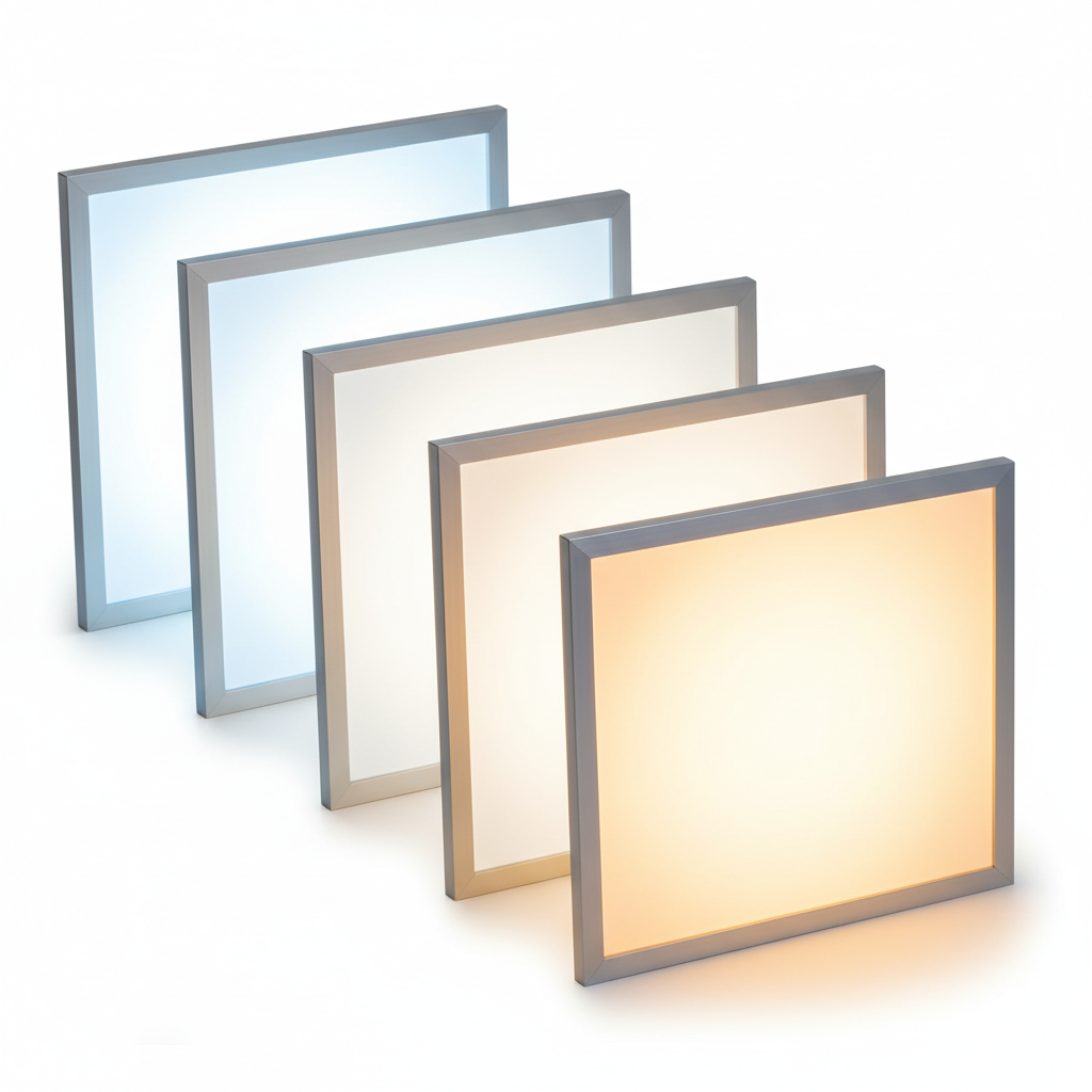 LED-Panel 60x60 - 5CCT - 28W - 3640-3920 Lumen - UGR<19 - 3000K bis 6000K - weißer Rahmen - 8 Stück