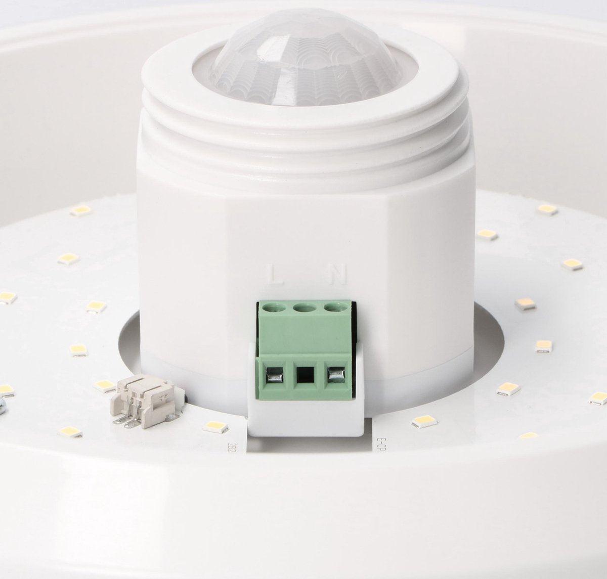 LED Ceiling Lamp 24 cm with Motion Sensor - Splashproof - Warm White