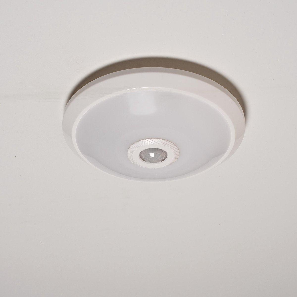 LED Ceiling Lamp 24 cm with Motion Sensor - Splashproof - Warm White