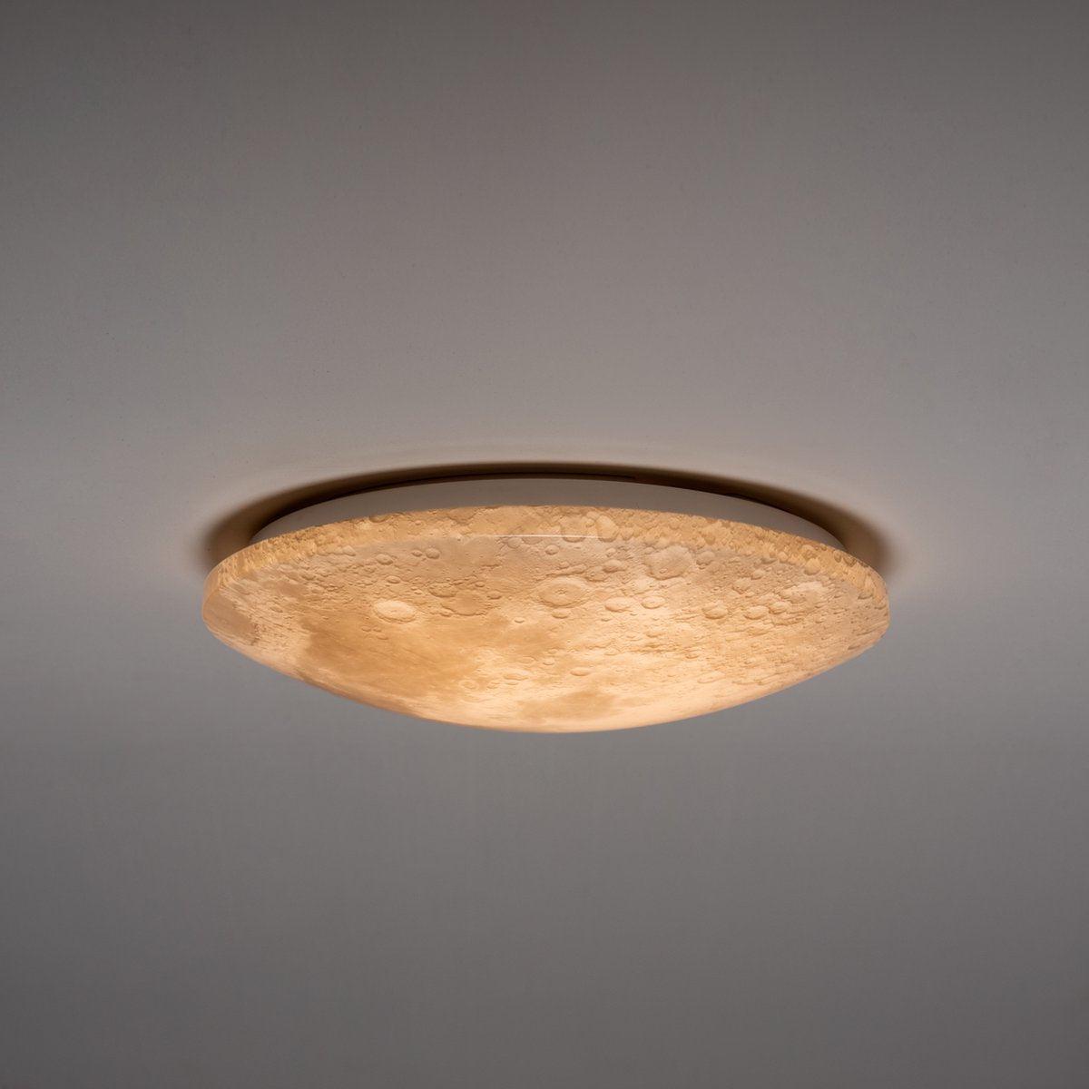 LED Ceiling Lamp Moon for Bedroom - 40 cm - Dimmable with Remote Control
