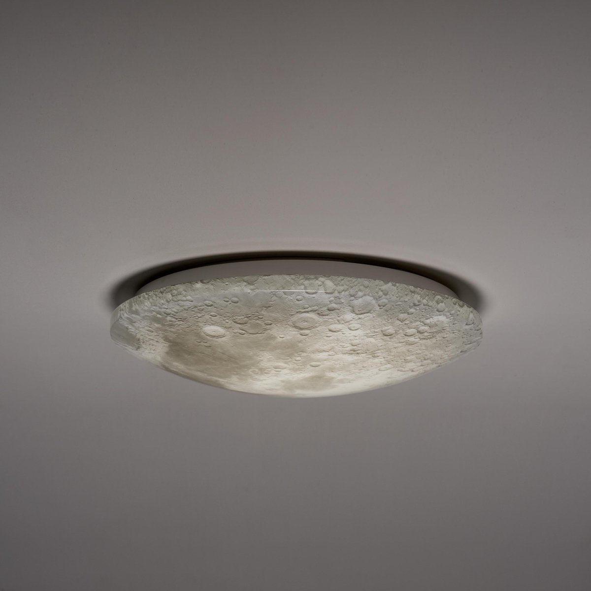 LED Ceiling Lamp Moon for Bedroom - 40 cm - Dimmable with Remote Control