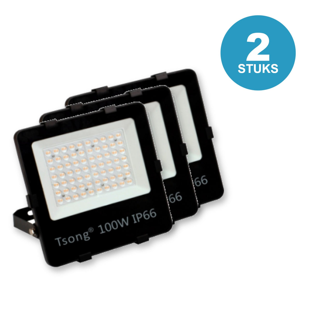 LED schijnwerper 100W IP66 - 2 stuks