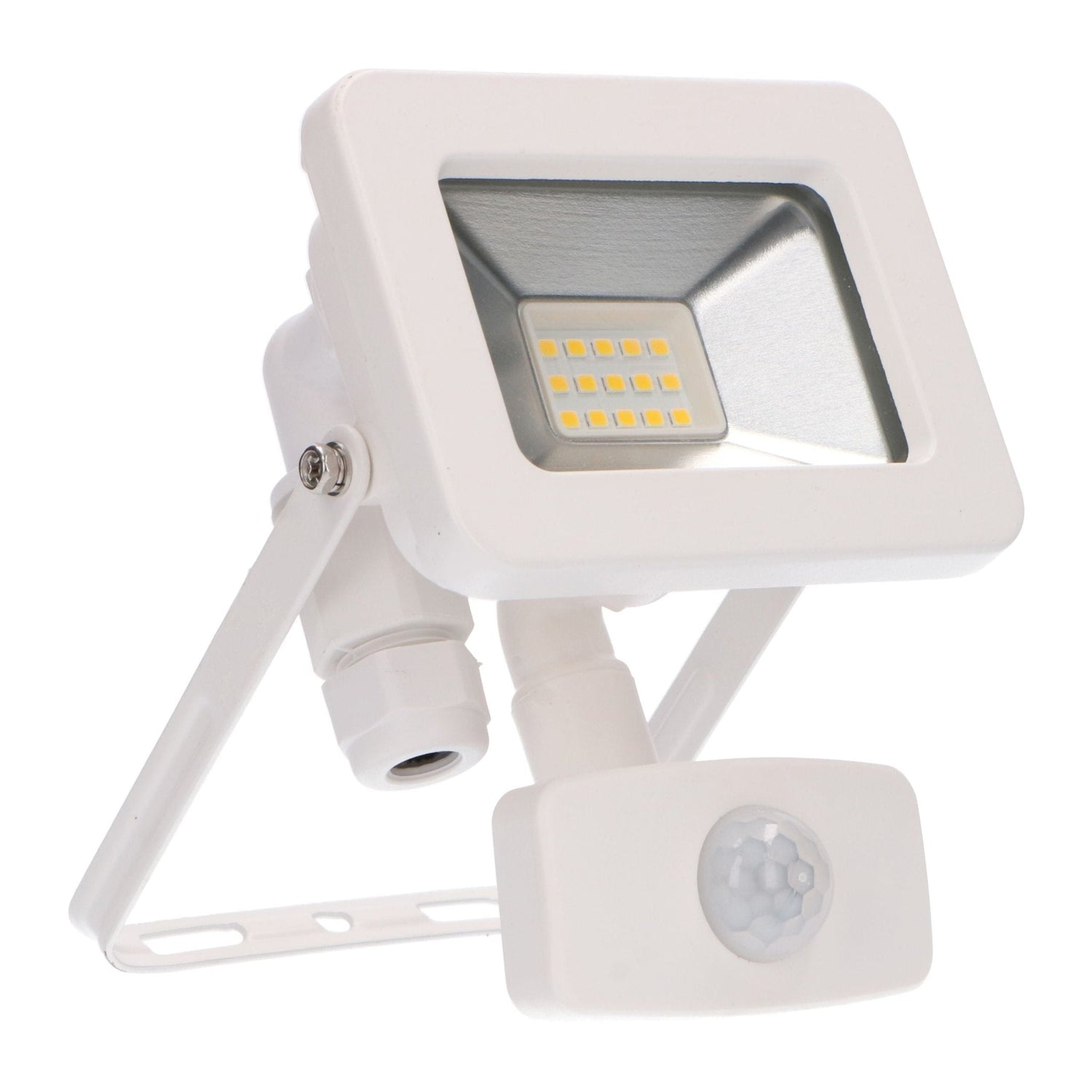 LED-Flutlicht 1100 - Mit Licht- und Bewegungssensor - Innen & Außen - 10W - Weiß
