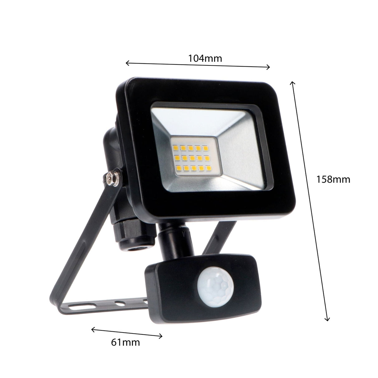 LED-Flutlicht 1100 - Mit Licht- und Bewegungssensor - Innen & Außen - 10W - Schwarz