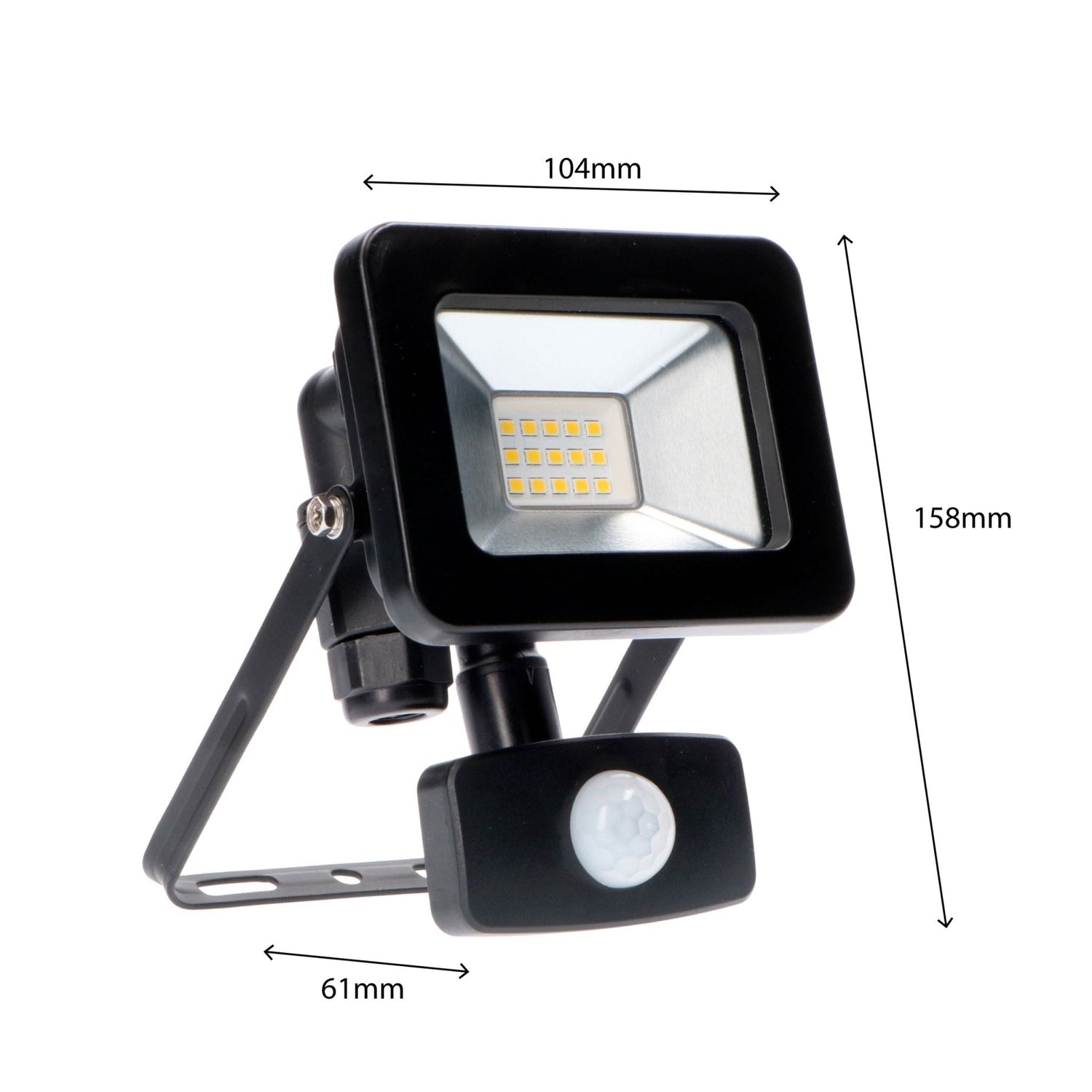 LED-Flutlicht 1100 - Mit Licht- und Bewegungssensor - Innen & Außen - 10W - Schwarz