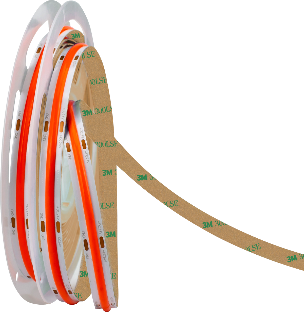 LED-strip 5m 1200lm 3000K IP20 met 3M plakband voor eenvoudige installatie