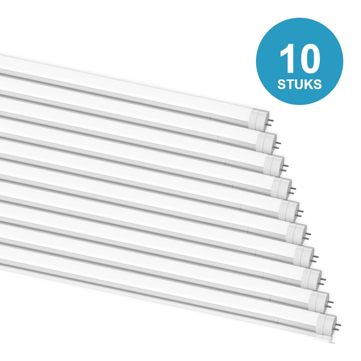 10 stuks LED TL buis T8 150cm 25W 3500 lm daglichtwit 6000K